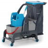 Уборочная тележка PROCART JET 727S с отжимом, ведром для сбора мусора и ведром для мытья окон фото 36002