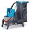 Уборочная тележка PROCART JET 725S с отжимом и ведром для сбора мусора 25 л. фото 35969
