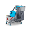 УБОРОЧНАЯ ТЕЛЕЖКА PROCART JET-726S С ОТЖИМОМ, ВЕДРОМ ДЛЯ СБОРА МУСОРА																														 фото 48734