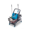 Уборочная тележка PROCART JET 741S с отжимом, отсеком для инв., и ведром для мытья окон 25 и 22 л. фото 36001