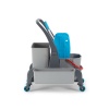 Уборочная тележка PROCART JET 724S с отжимом и мусорным ведром 25 и 30 л.  фото 35965