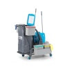 УБОРОЧНАЯ ТЕЛЕЖКА PROCART JET-726S С ОТЖИМОМ, ВЕДРОМ ДЛЯ СБОРА МУСОРА																														 фото 35989