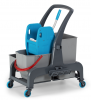 Уборочная тележка PROCART JET 724S с отжимом и мусорным ведром 25 и 30 л.  фото 35964