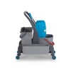 Уборочная тележка PROCART JET 741S с отжимом, отсеком для инв., и ведром для мытья окон 25 и 22 л. фото 35999