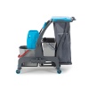 Уборочная тележка PROCART JET 727S с отжимом, ведром для сбора мусора и ведром для мытья окон фото 36003