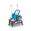 Уборочная тележка PROCART JET 741S с отжимом, отсеком для инв., и ведром для мытья окон 25 и 22 л. фото 36000