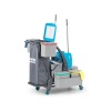 Уборочная тележка PROCART JET 728S с отжимом, ведром для мусора и ведром для мытья окон 25 и 22 л. фото 36012