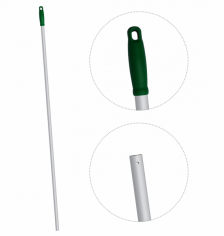 Ручка для держателя мопов, 130 см, d=22 мм, алюминий, зеленый