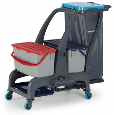 Уборочная тележка PROCART JET 730S с герметичным ковшом и отсеком для инвентаря 22 л