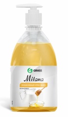 Жидкое крем-мыло "Milana" молоко и мед с дозатором 500 мл.