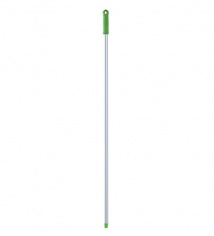 Ручка для держателя мопов, 130 см, d=22 мм, алюминий, зеленый, РЕЗЬБА