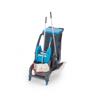 Уборочная тележка PROCART JET 735S с отжимом, ведром для сбора мусора 18 и 25 л. фото 35979