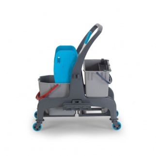 Уборочная тележка PROCART JET 740S с отжимом, ведром для сбора мусора  и отсеком для инв. 25 и 18 л. фото 48970