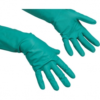 Универсальные резиновые перчатки, цв. зеленый, S, Vileda фото 8420