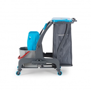 Уборочная тележка PROCART JET 725S с отжимом и ведром для сбора мусора 25 л. фото 35970