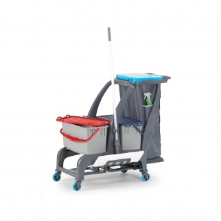 Уборочная тележка PROCART JET 730S с герметичным ковшом и отсеком для инвентаря 22 л фото 35952