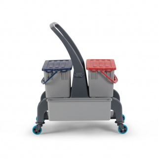 Уборочная тележка PROCART JET 723S с 2-мя непротекаемыми ведрами по 22 л. и ведром для аксессуаров фото 35945