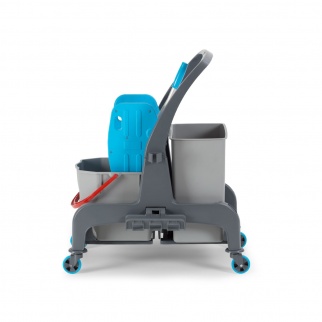 Уборочная тележка PROCART JET 724S с отжимом и мусорным ведром 25 и 30 л.  фото 35966