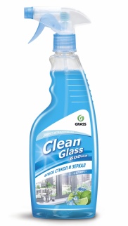 Очиститель стекол "Clean Glass" блеск стекол и зеркал (голубая лагуна) 600 мл фото 36058