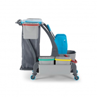 УБОРОЧНАЯ ТЕЛЕЖКА PROCART JET-726S С ОТЖИМОМ, ВЕДРОМ ДЛЯ СБОРА МУСОРА																														 фото 35987