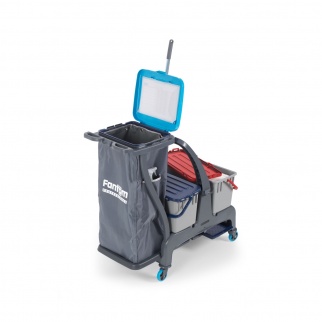 Уборочная тележка PROCART JET 730S с герметичным ковшом и отсеком для инвентаря 22 л фото 35954