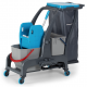 Уборочная тележка PROCART JET 727S с отжимом, ведром для сбора мусора и ведром для мытья окон