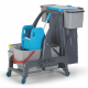 Уборочная тележка PROCART JET 736S с отжимом, ведром для сбора мусора  и отсеком для инв. 25 и 18 л.
