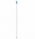 Ручка для держателя мопов, 130 см, d=22 мм, анодированный алюминий, РЕЗЬБА, синий