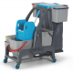 Уборочная тележка PROCART JET 728S с отжимом, ведром для мусора и ведром для мытья окон 25 и 22 л.
